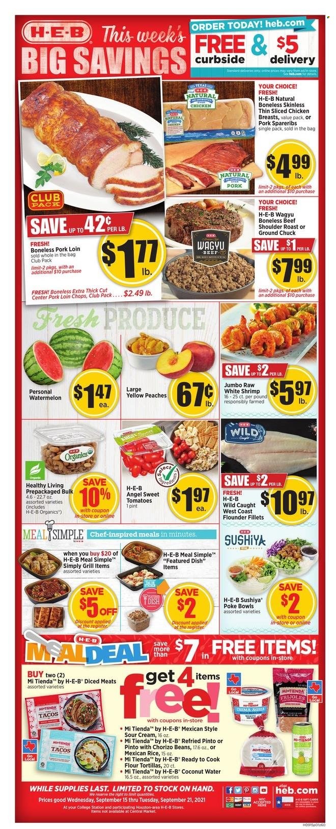 H-E-B ad - 09/15/2021 - 09/21/2021. Page 1