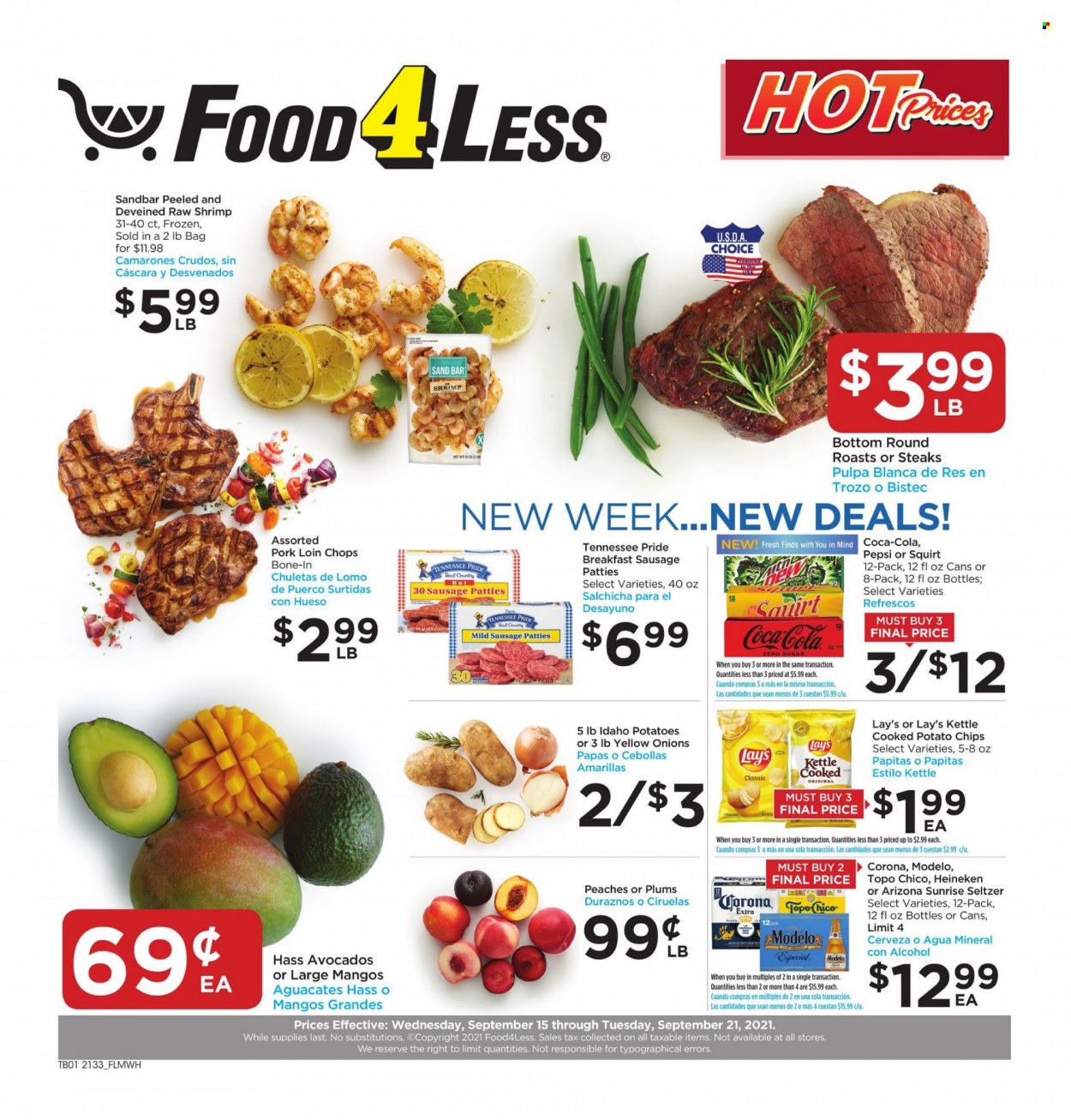 Food 4 Less ad - 09/15/2021 - 09/21/2021. Page 1