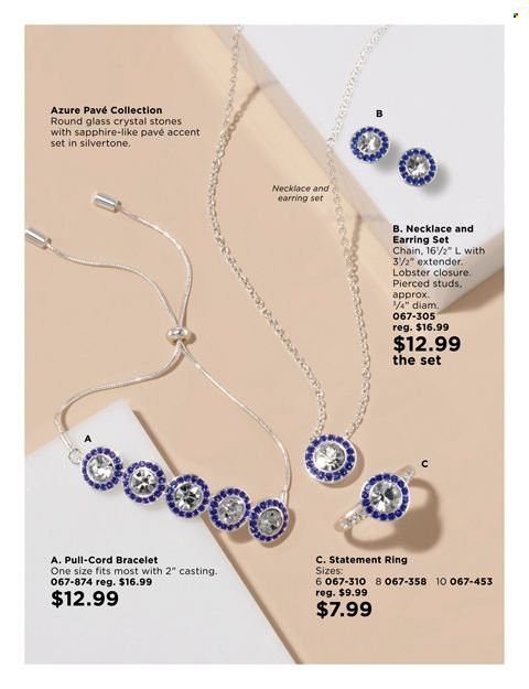 thumbnail - Avon Flyer - 09/14/2021 - 09/27/2021 - Sales products - bracelet, earrings, necklace, studs. Page 31.