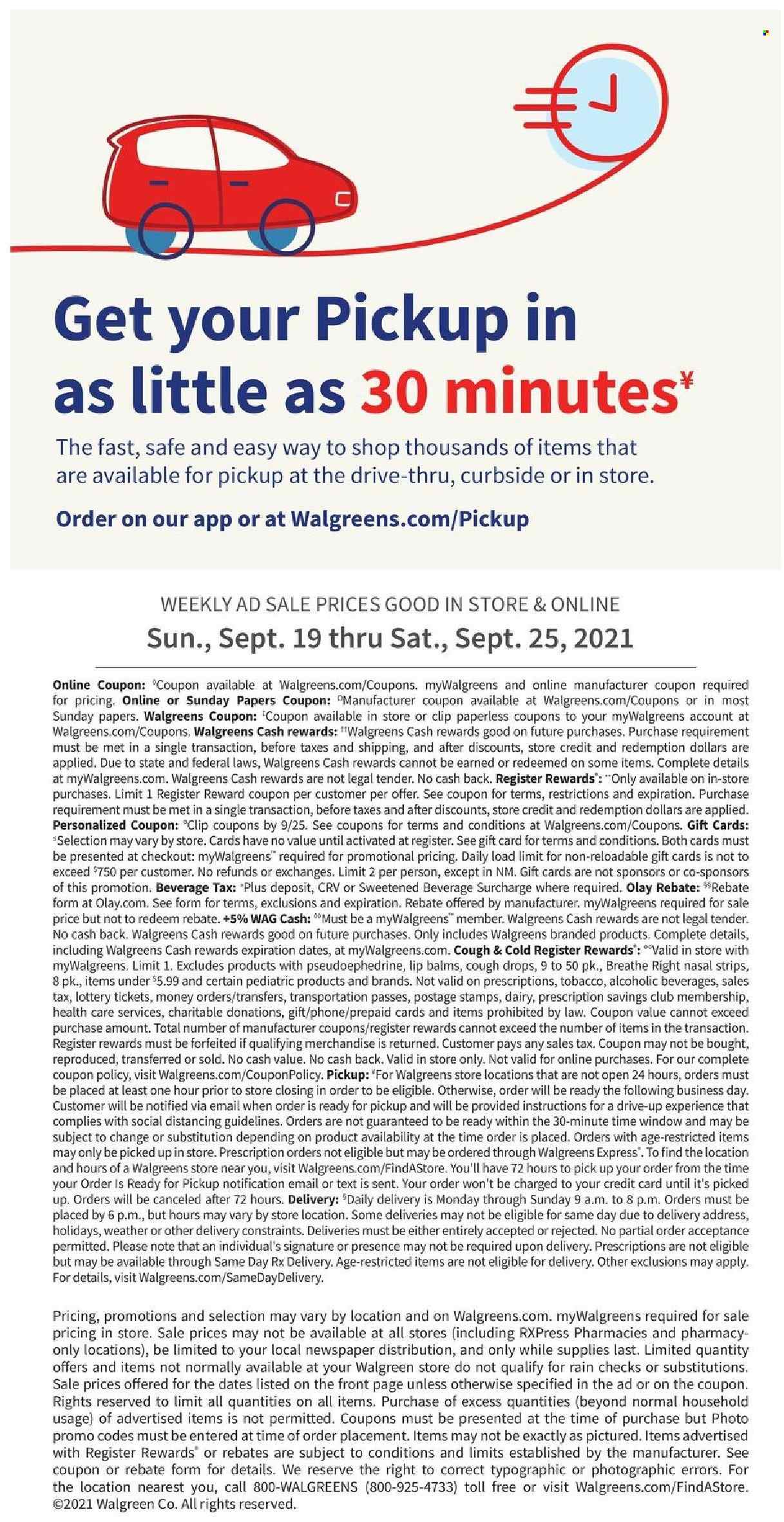 Walgreens ad - 09/19/2021 - 09/25/2021. Page 21