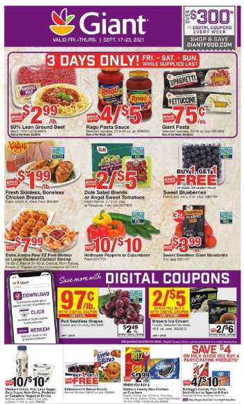 Giant Food Flyer - 09.17.2021 - 09.23.2021.