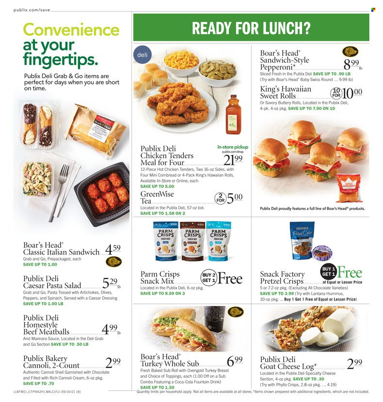 Publix ad - 09/16/2021 - 09/22/2021. Page 12