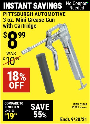 thumbnail - Harbor Freight Flyer - 09/16/2021 - 09/30/2021 - Sales products - gun. Page 123.