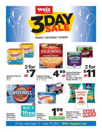 Weis Flyer - 09.17.2021 - 09.19.2021.