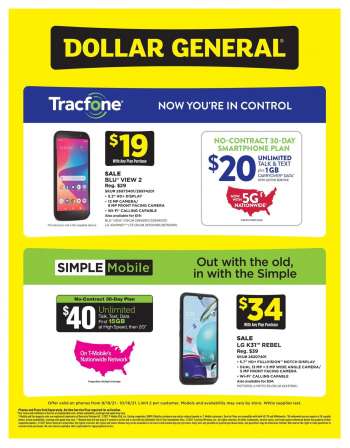 Dollar General Flyer - 09.19.2021 - 10.16.2021.
