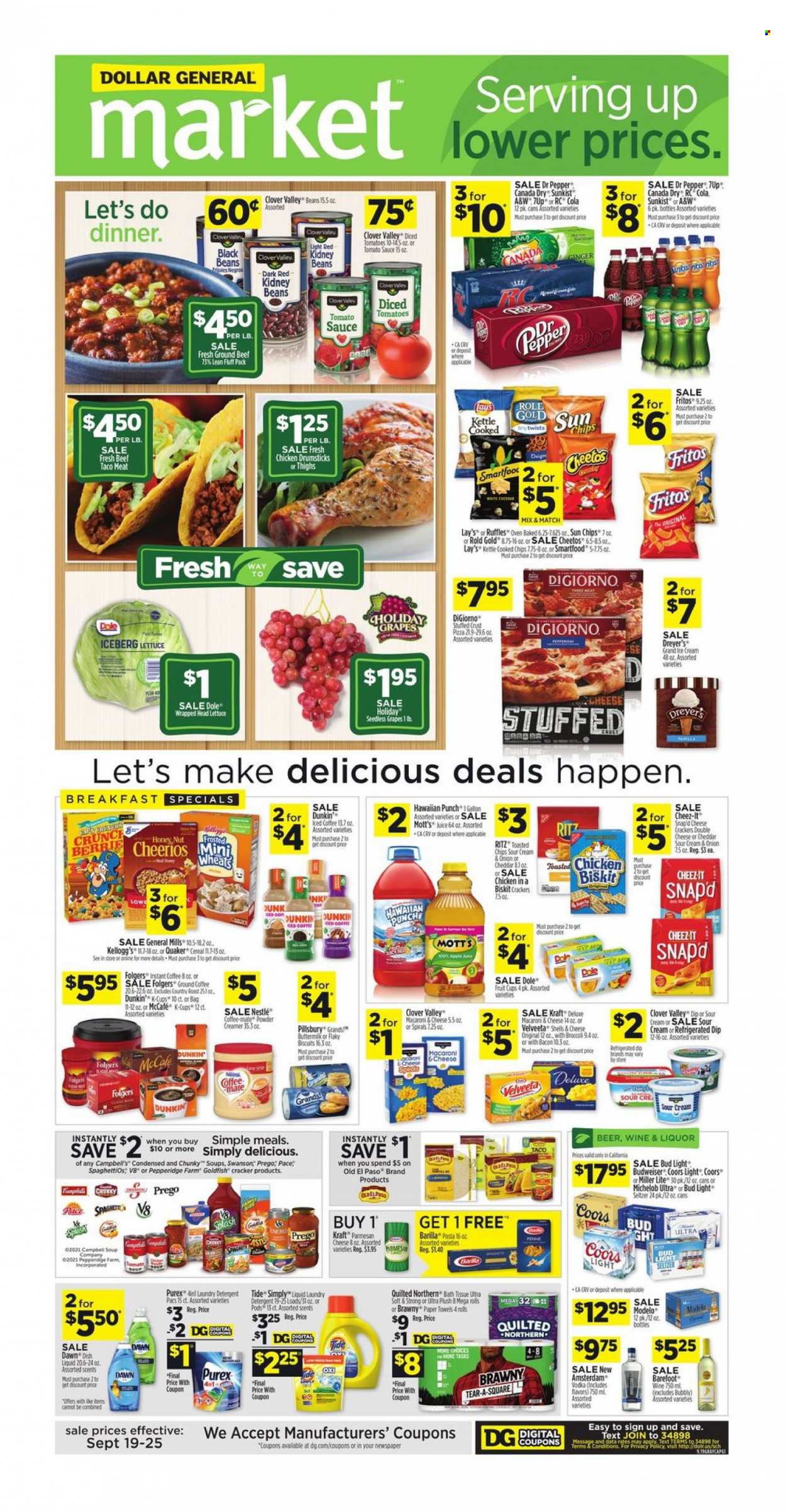 Dollar General ad - 09/19/2021 - 09/25/2021. Page 1