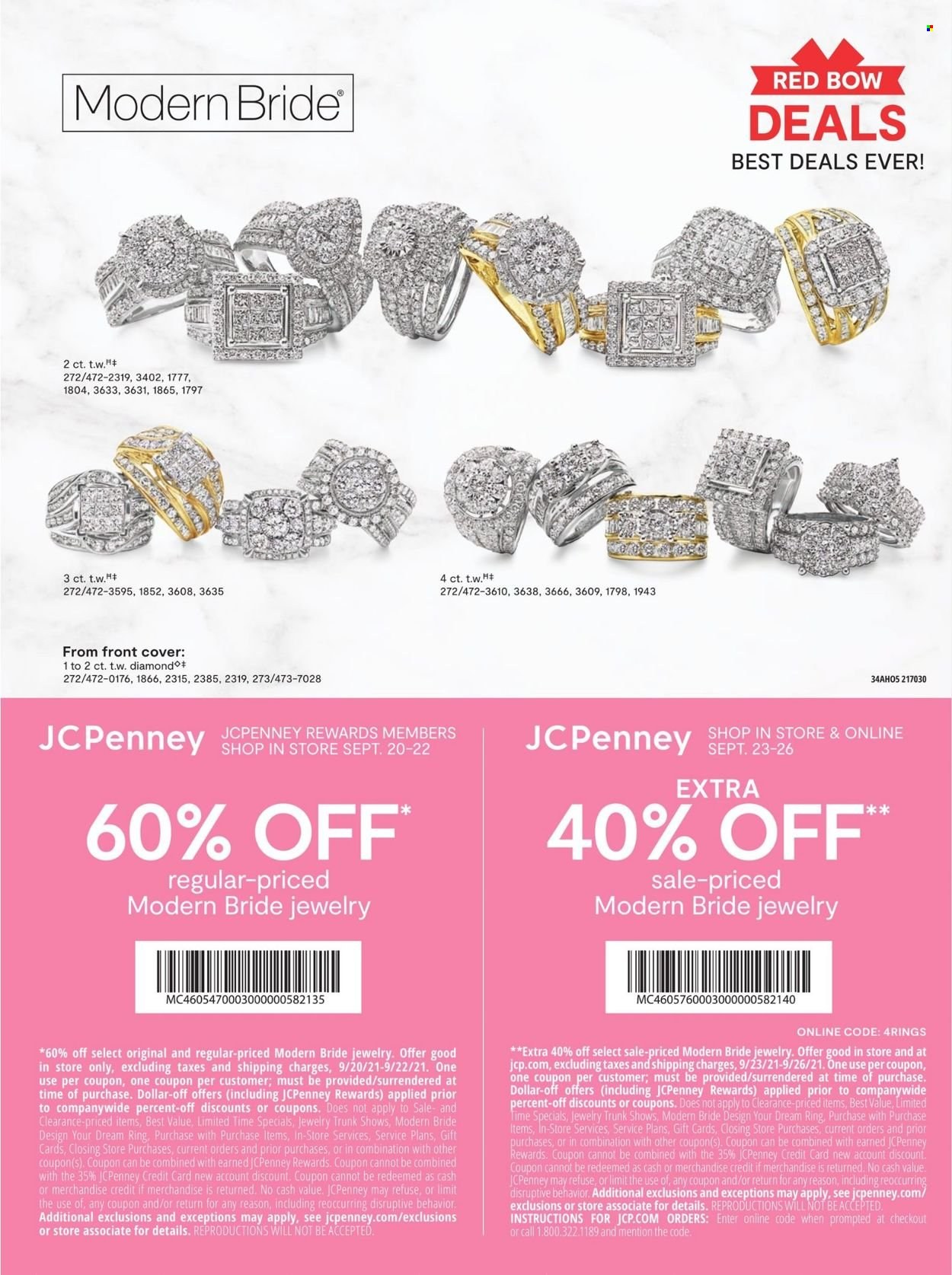 thumbnail - JCPenney Flyer - 09/20/2021 - 09/26/2021 - Sales products - jewelry. Page 4.