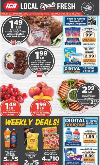 IGA Flyer - 09.22.2021 - 09.28.2021.
