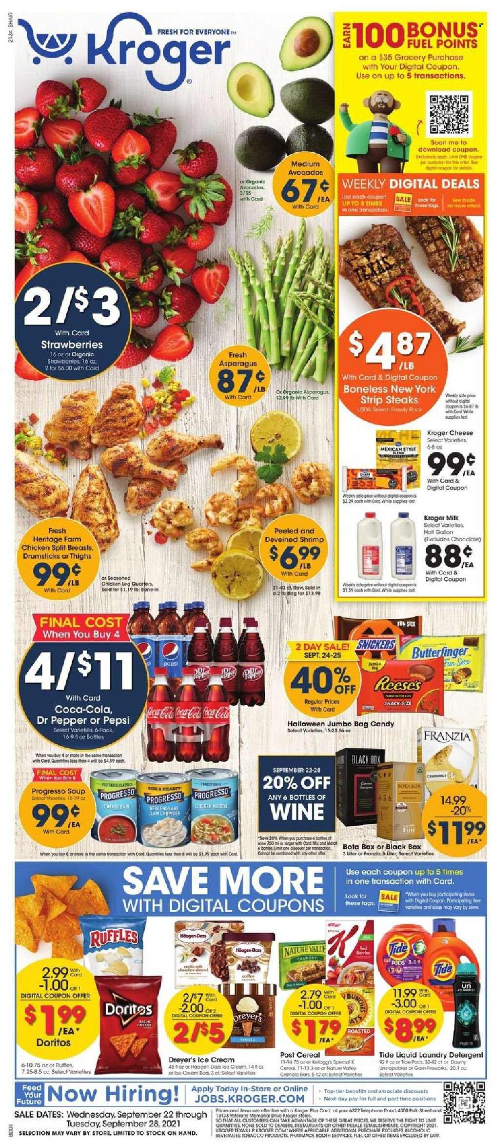 Kroger ad - 09/22/2021 - 09/28/2021. Page 1