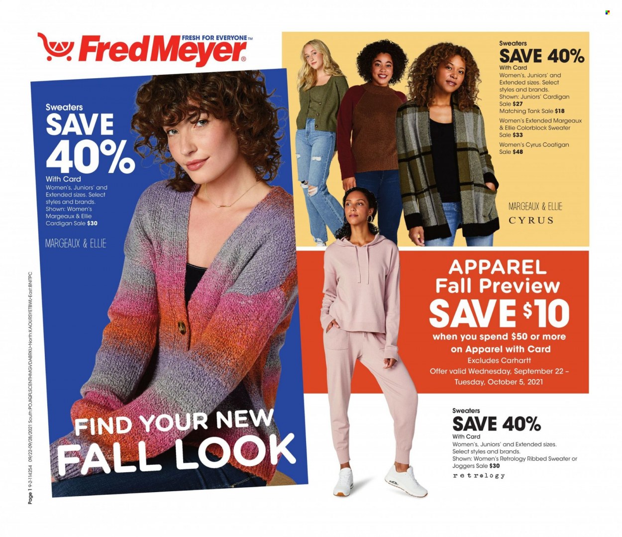 Fred Meyer ad - 09/22/2021 - 09/28/2021. Page 1