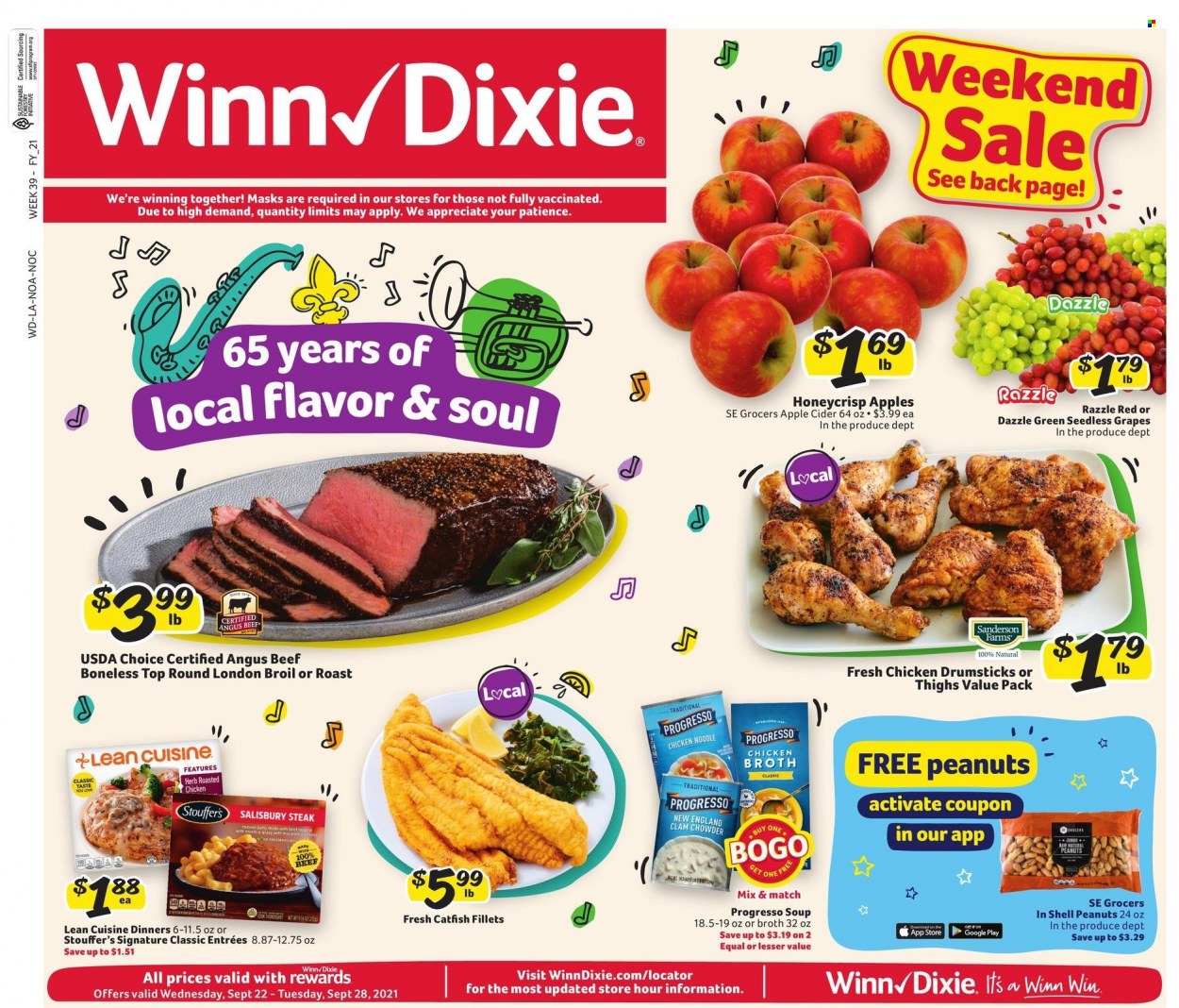 Winn Dixie ad - 09/22/2021 - 09/28/2021. Page 1