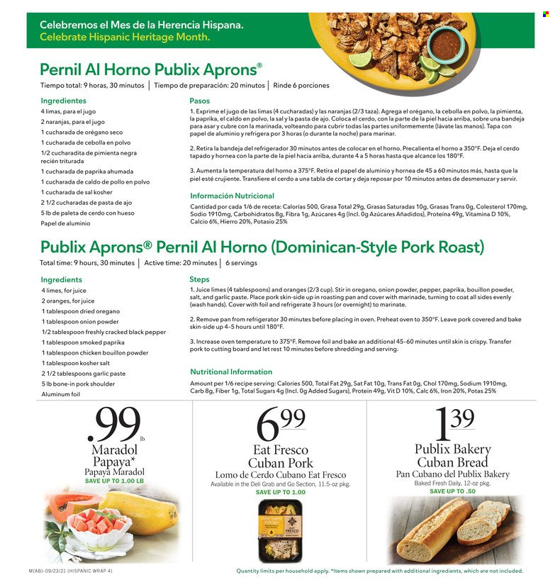 Publix ad - 09/23/2021 - 09/29/2021. Page 8