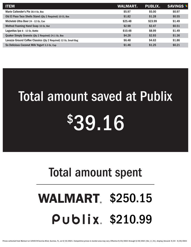 Publix ad - 09/23/2021 - 09/29/2021. Page 3