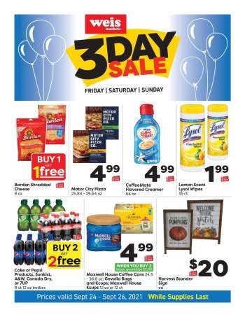 Weis Flyer - 09/24/2021 - 09/26/2021.