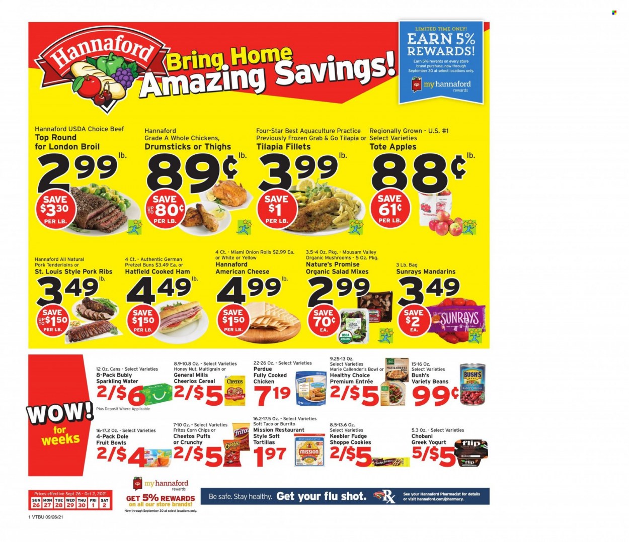 Hannaford ad - 09/26/2021 - 10/02/2021. Page 1