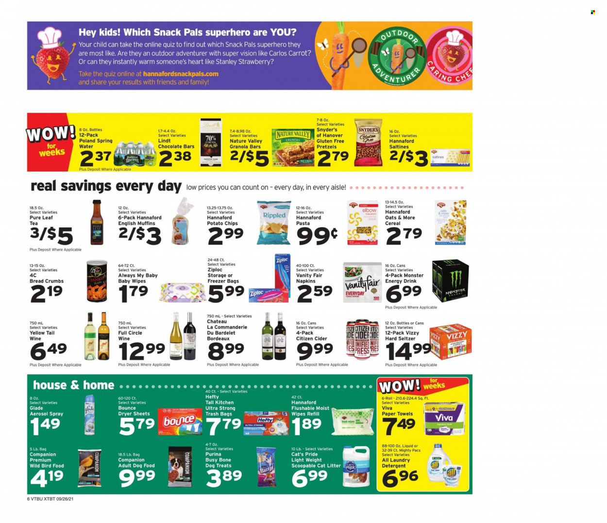 Hannaford ad - 09/26/2021 - 10/02/2021. Page 7