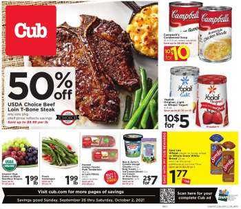 Cub Foods Flyer - 09/26/2021 - 10/02/2021.