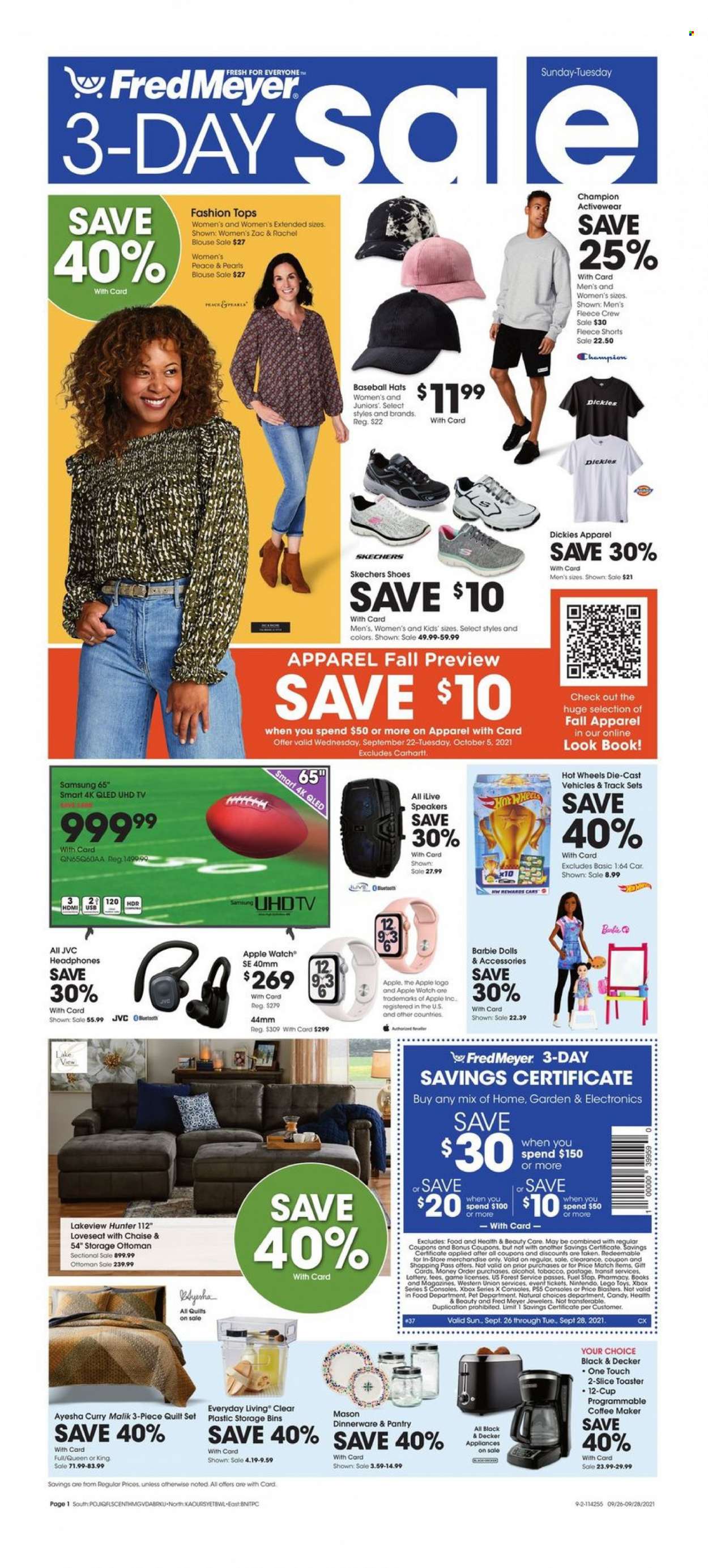 Fred Meyer ad - 09/26/2021 - 09/28/2021. Page 1