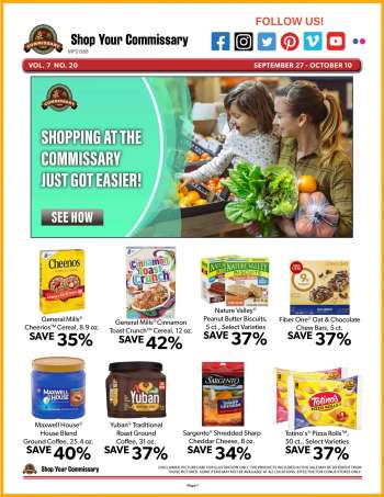 Commissary Flyer - 09/27/2021 - 10/10/2021.