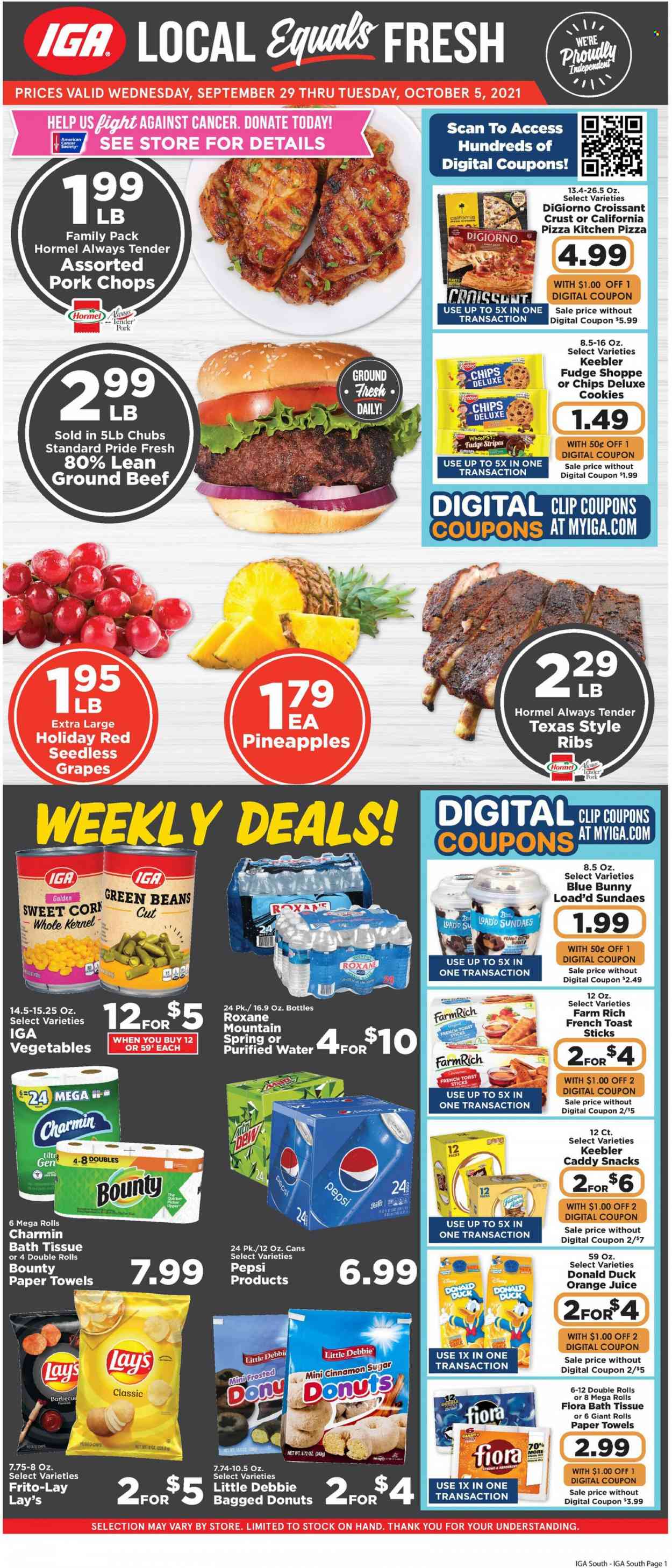 IGA ad - 09/29/2021 - 10/05/2021. Page 1
