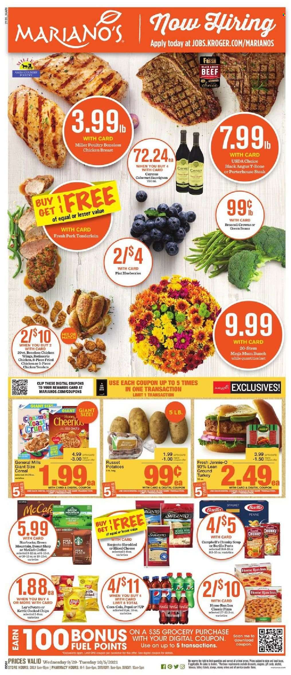 Mariano’s ad - 09/29/2021 - 10/05/2021. Page 1