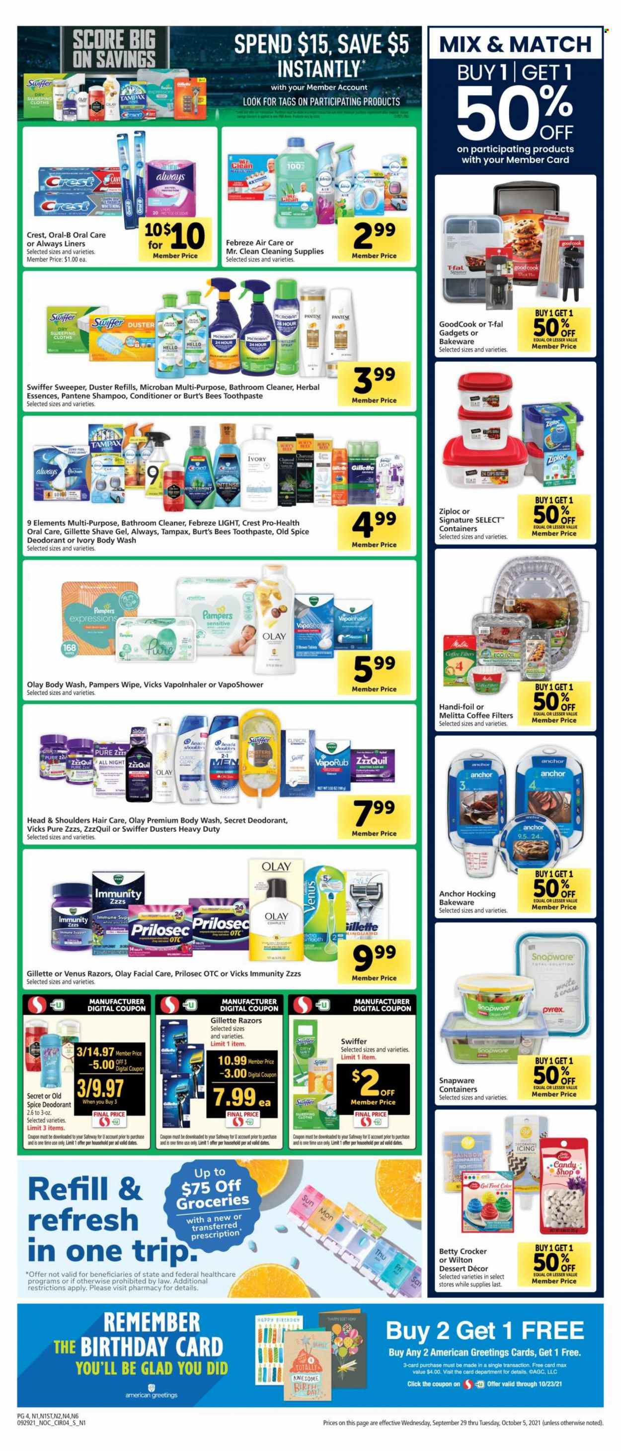 Safeway ad - 09/29/2021 - 10/05/2021. Page 4