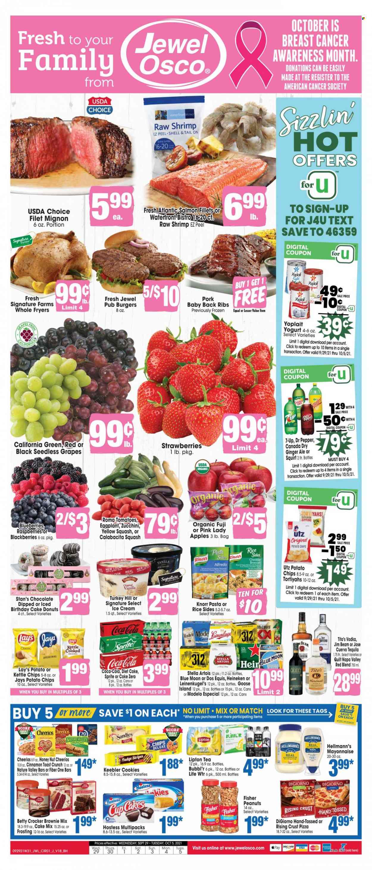 Jewel Osco ad - 09/29/2021 - 10/05/2021. Page 1