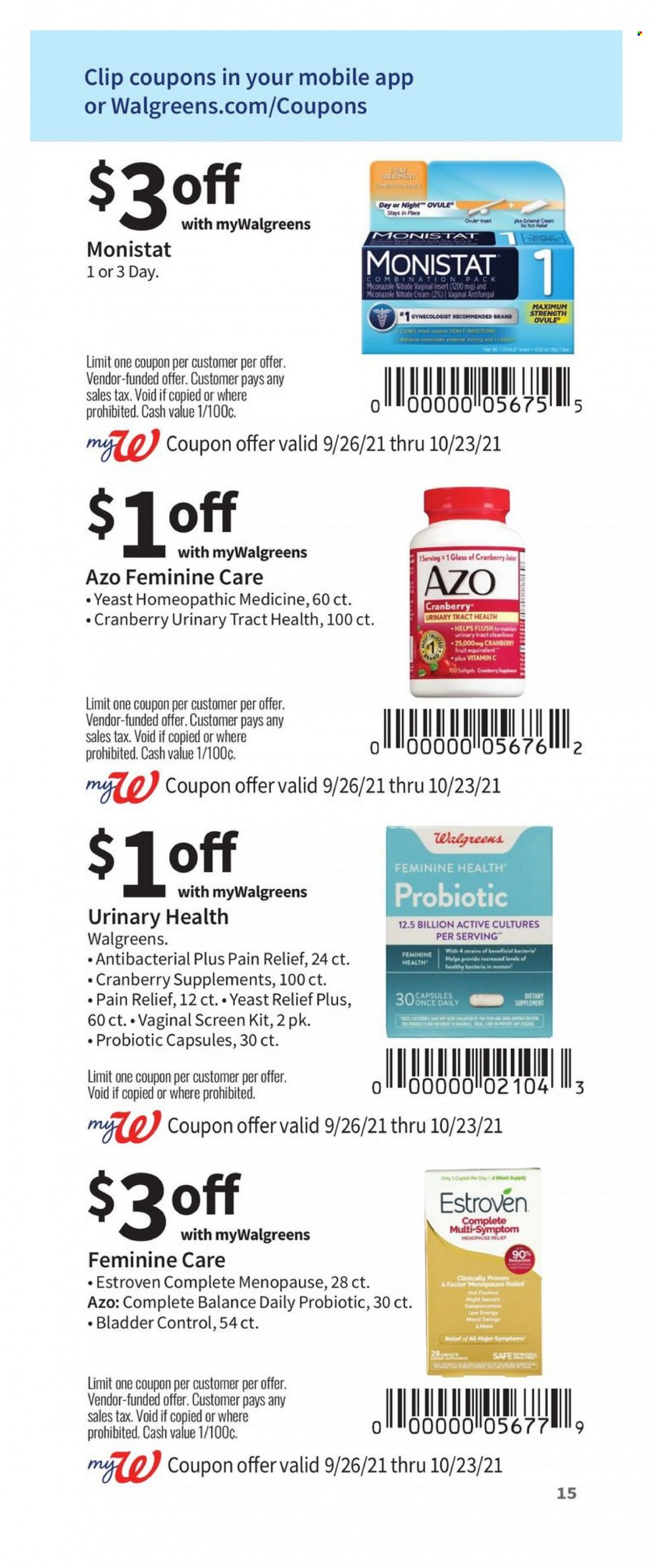 Walgreens ad - 09/26/2021 - 10/23/2021. Page 15