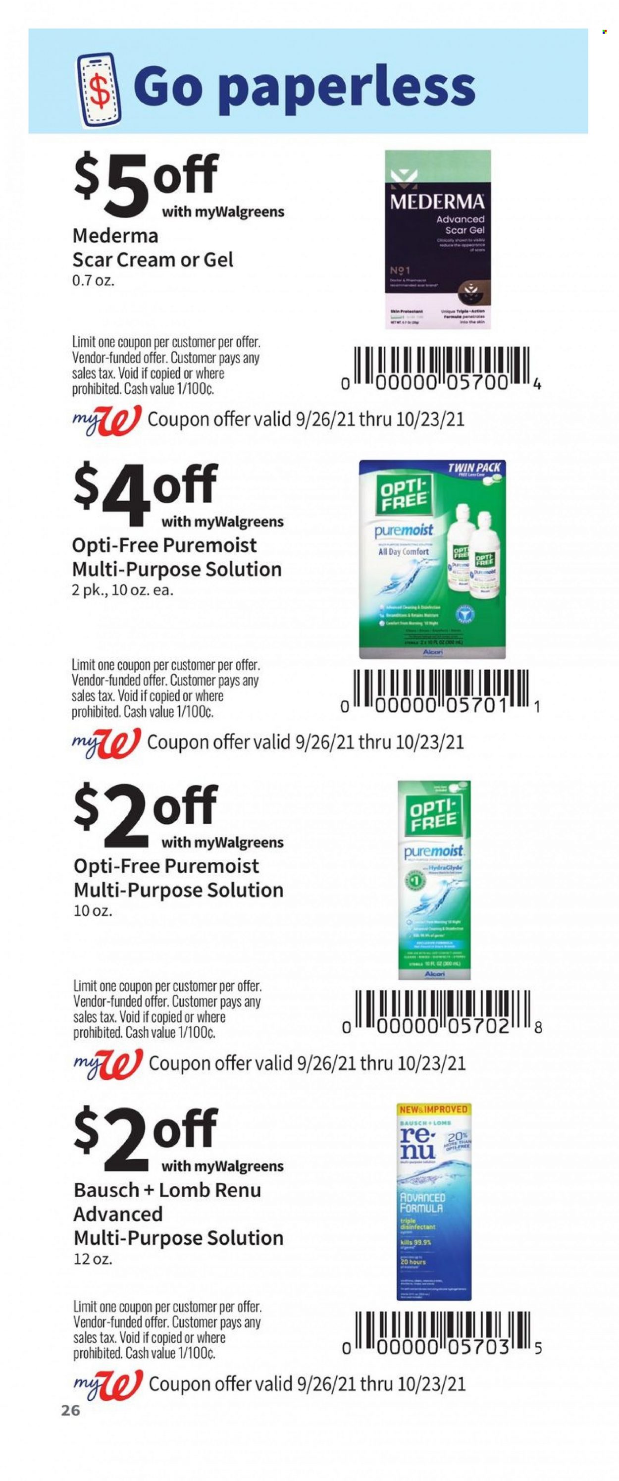 Walgreens ad - 09/26/2021 - 10/23/2021. Page 26