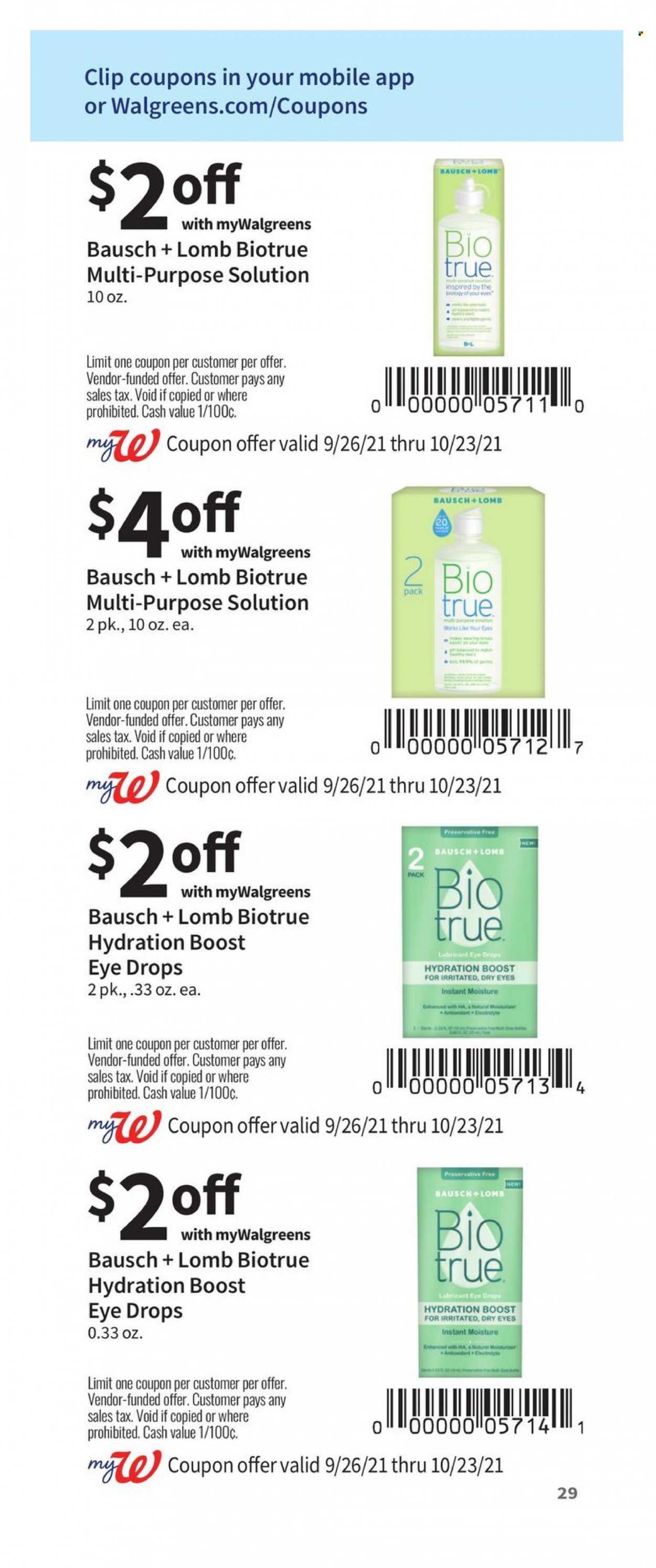 Walgreens ad - 09/26/2021 - 10/23/2021. Page 29