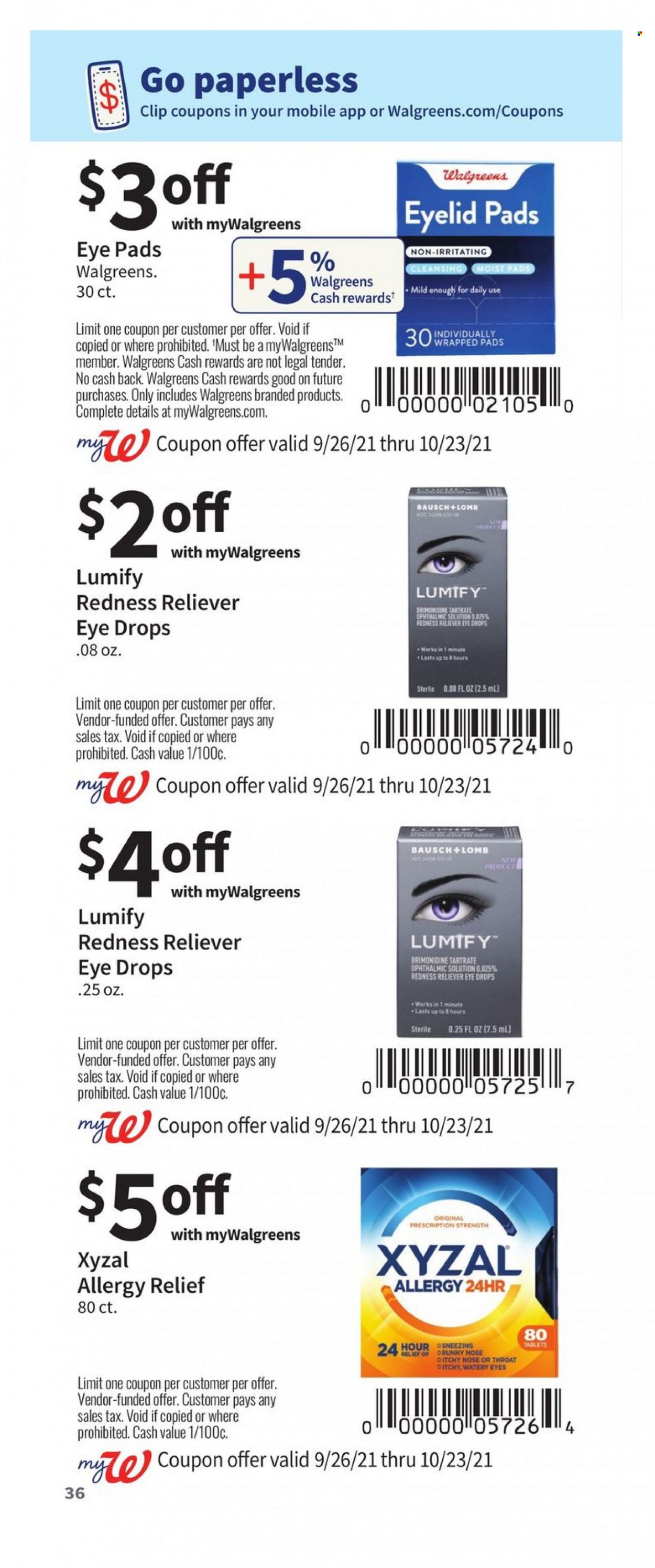Walgreens ad - 09/26/2021 - 10/23/2021. Page 36