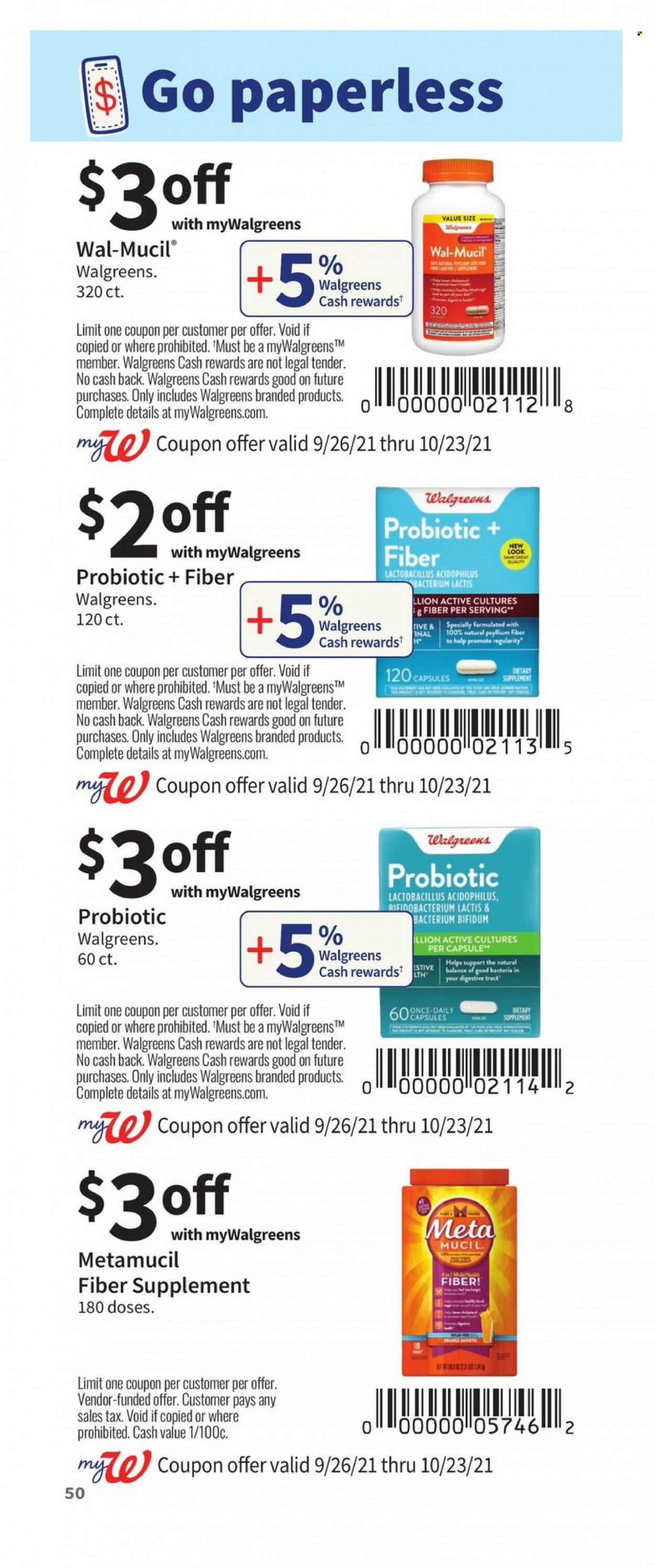 Walgreens ad - 09/26/2021 - 10/23/2021. Page 50