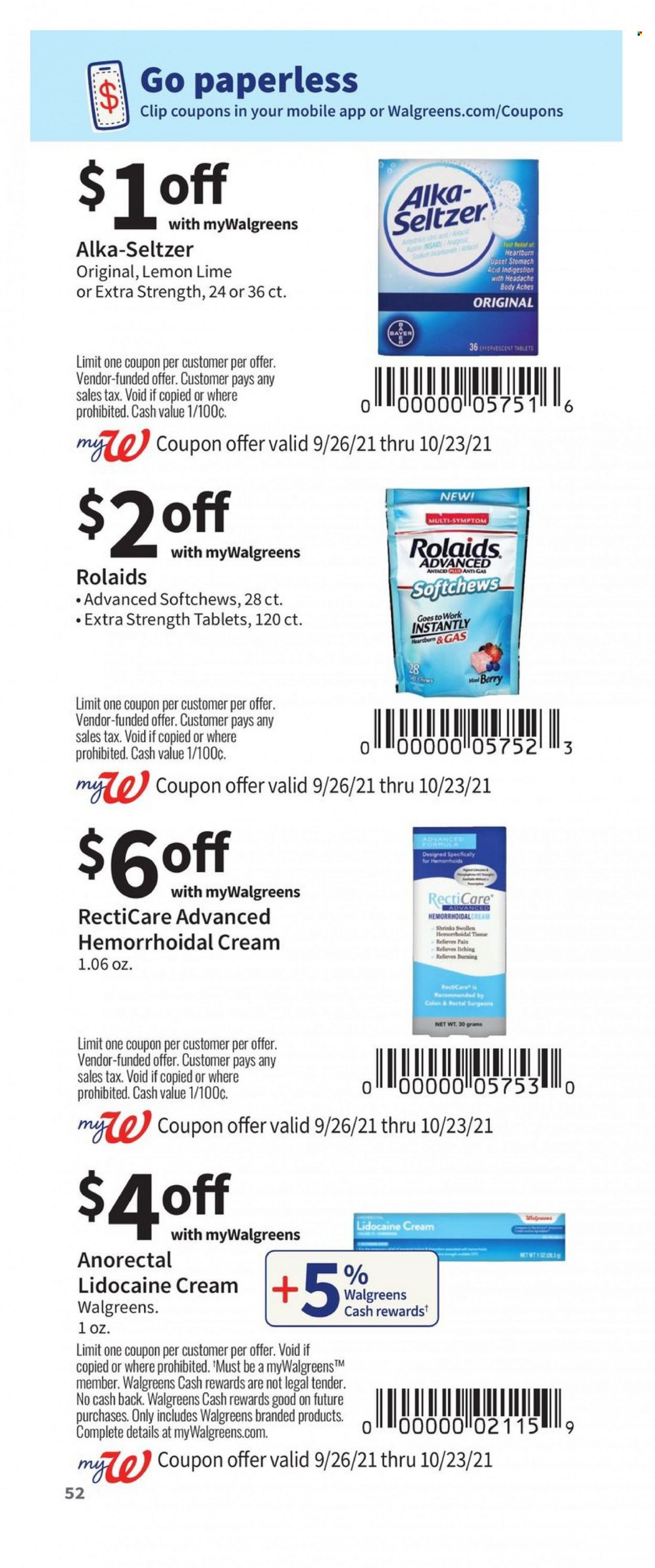 Walgreens ad - 09/26/2021 - 10/23/2021. Page 52