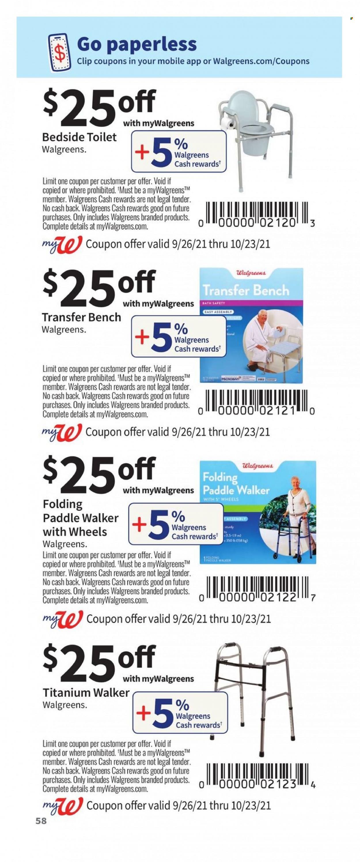 Walgreens ad - 09/26/2021 - 10/23/2021. Page 58