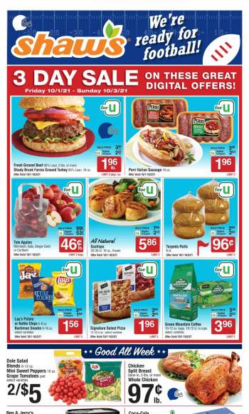 Shaw’s Flyer - 10/01/2021 - 10/07/2021.