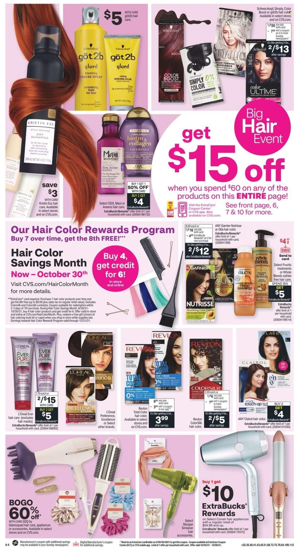 CVS Pharmacy ad - 10/03/2021 - 10/09/2021. Page 9