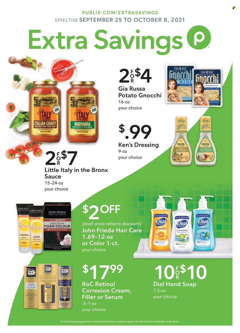 Publix ad - 09/25/2021 - 10/08/2021. Page 1
