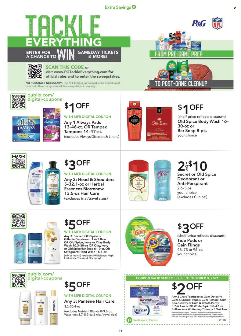 Publix ad - 09/25/2021 - 10/08/2021. Page 11