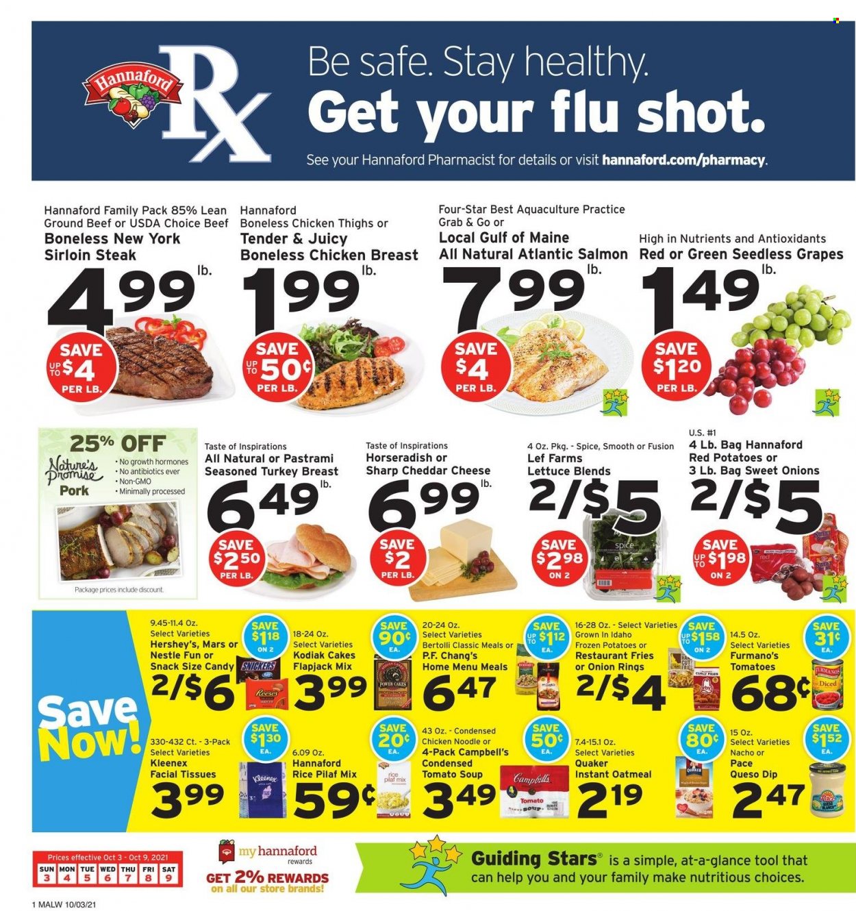 Hannaford ad - 10/03/2021 - 10/09/2021. Page 1