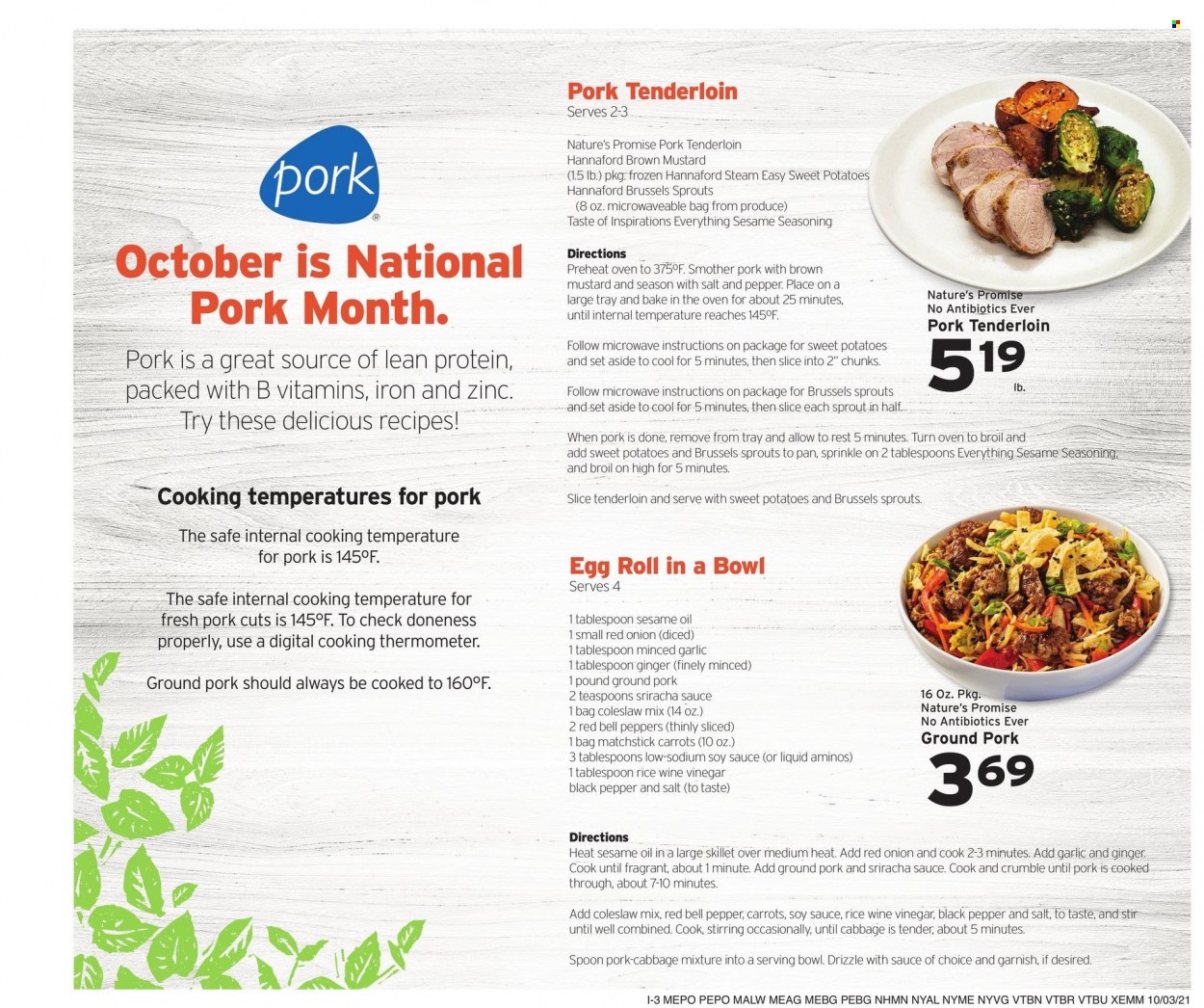 Hannaford ad - 10/03/2021 - 10/09/2021. Page 11