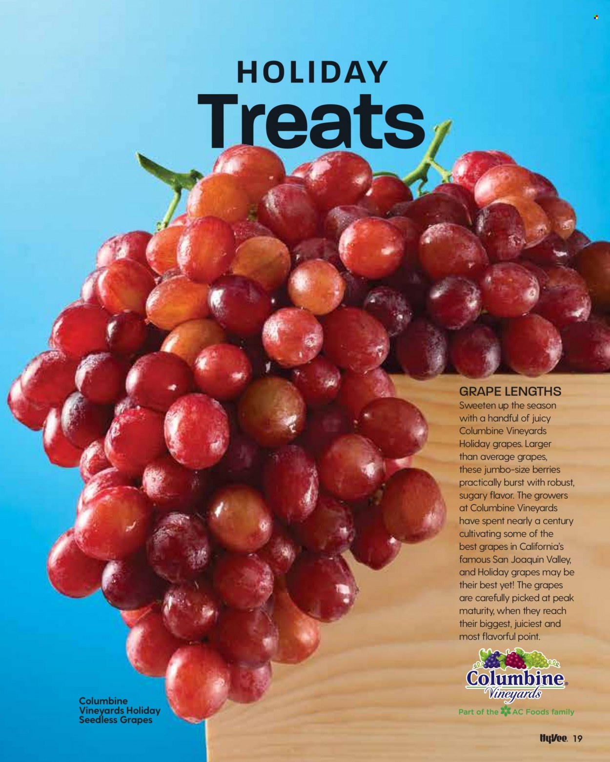 thumbnail - Hy-Vee Flyer - 10/01/2021 - 10/31/2021 - Sales products - seedless grapes. Page 21.