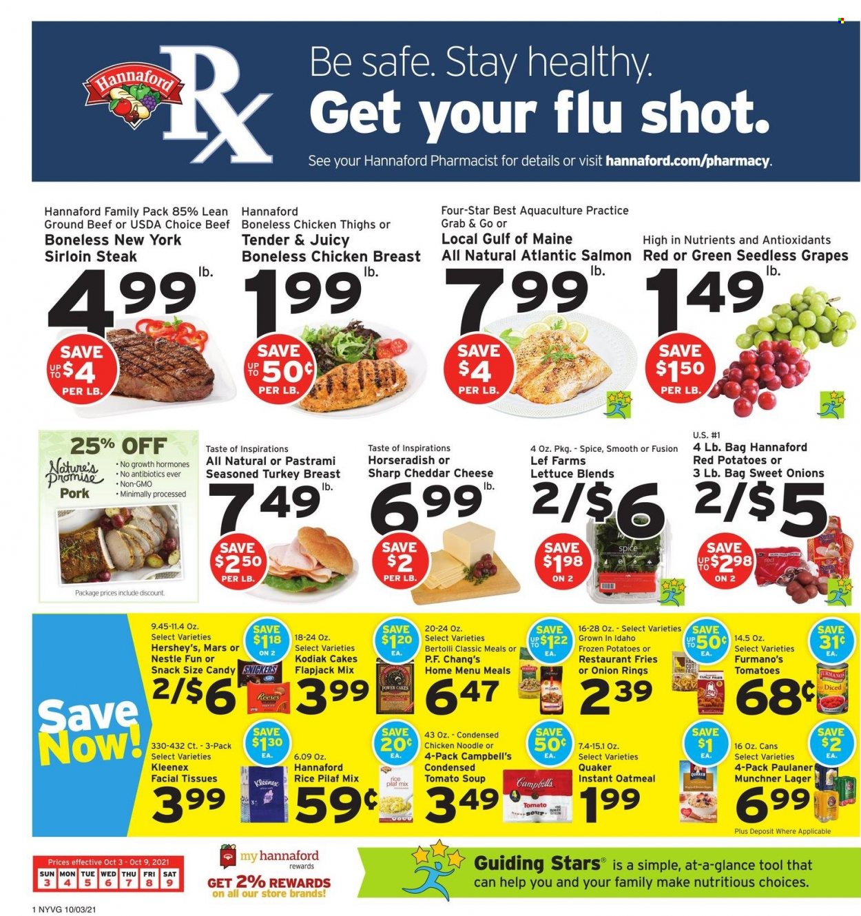 Hannaford ad - 10/03/2021 - 10/09/2021. Page 1