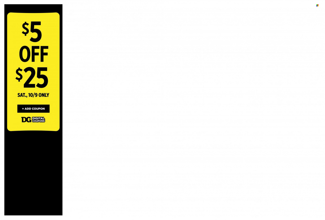 Dollar General ad - 10/03/2021 - 10/09/2021. Page 6