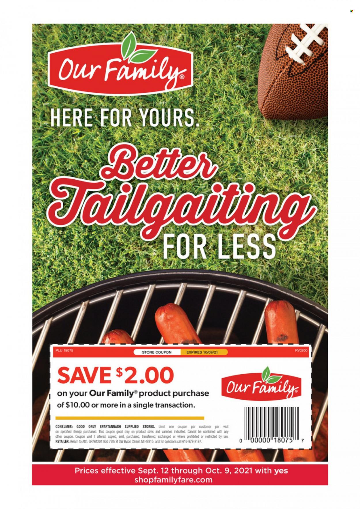 Family Fare ad - 09/12/2021 - 10/09/2021. Page 16