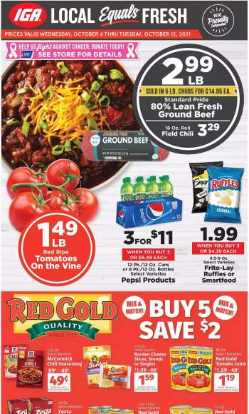 IGA Flyer - 10/06/2021 - 10/12/2021.