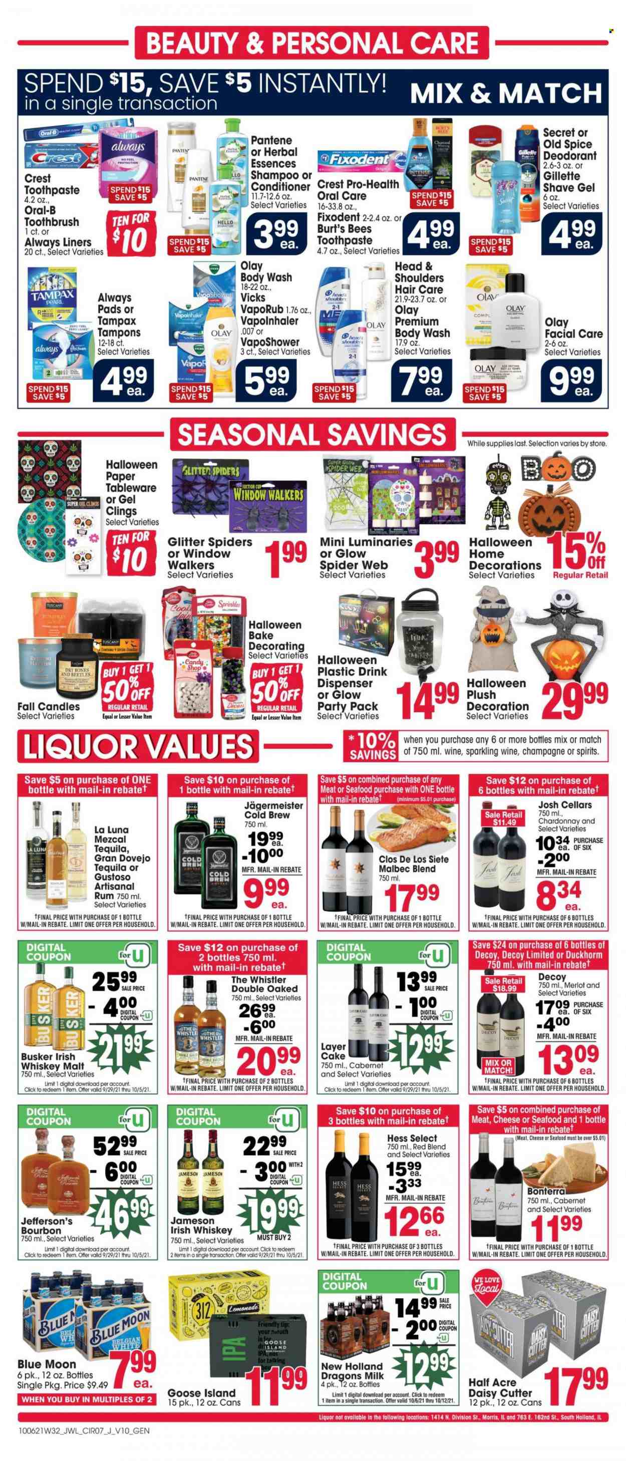 Jewel Osco ad - 10/06/2021 - 10/12/2021. Page 7