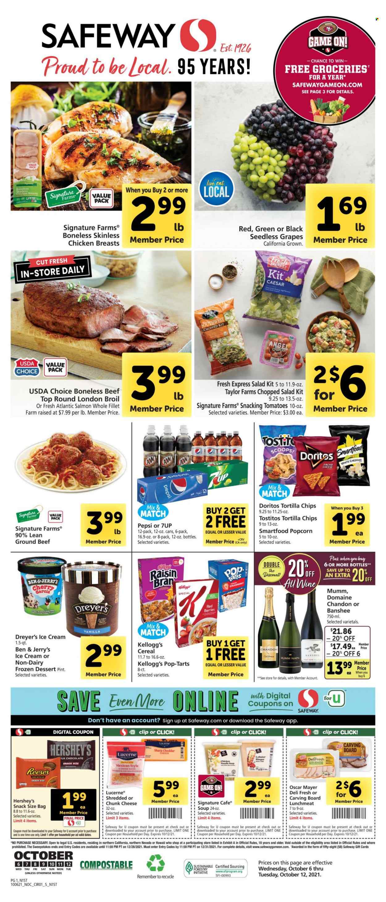 Safeway ad - 10/06/2021 - 10/12/2021. Page 1
