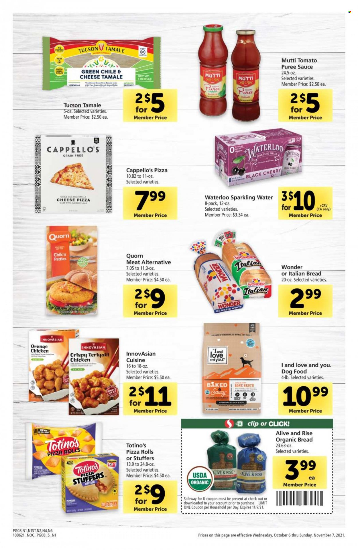 Safeway ad - 10/06/2021 - 11/07/2021. Page 8