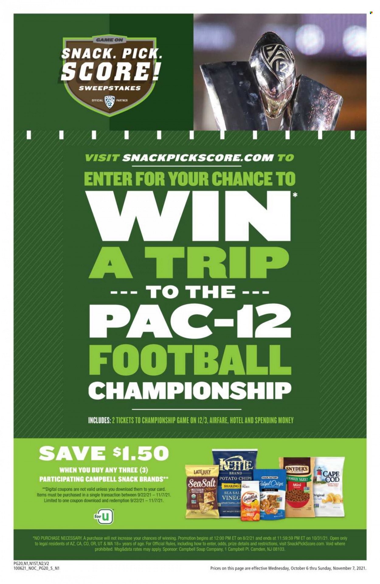 Safeway ad - 10/06/2021 - 11/07/2021. Page 20
