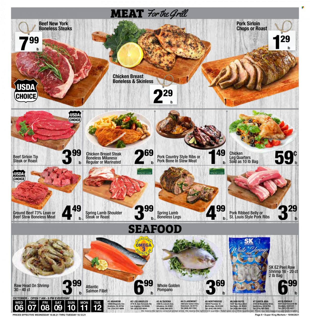 Super King Markets ad - 10/06/2021 - 10/12/2021. Page 8